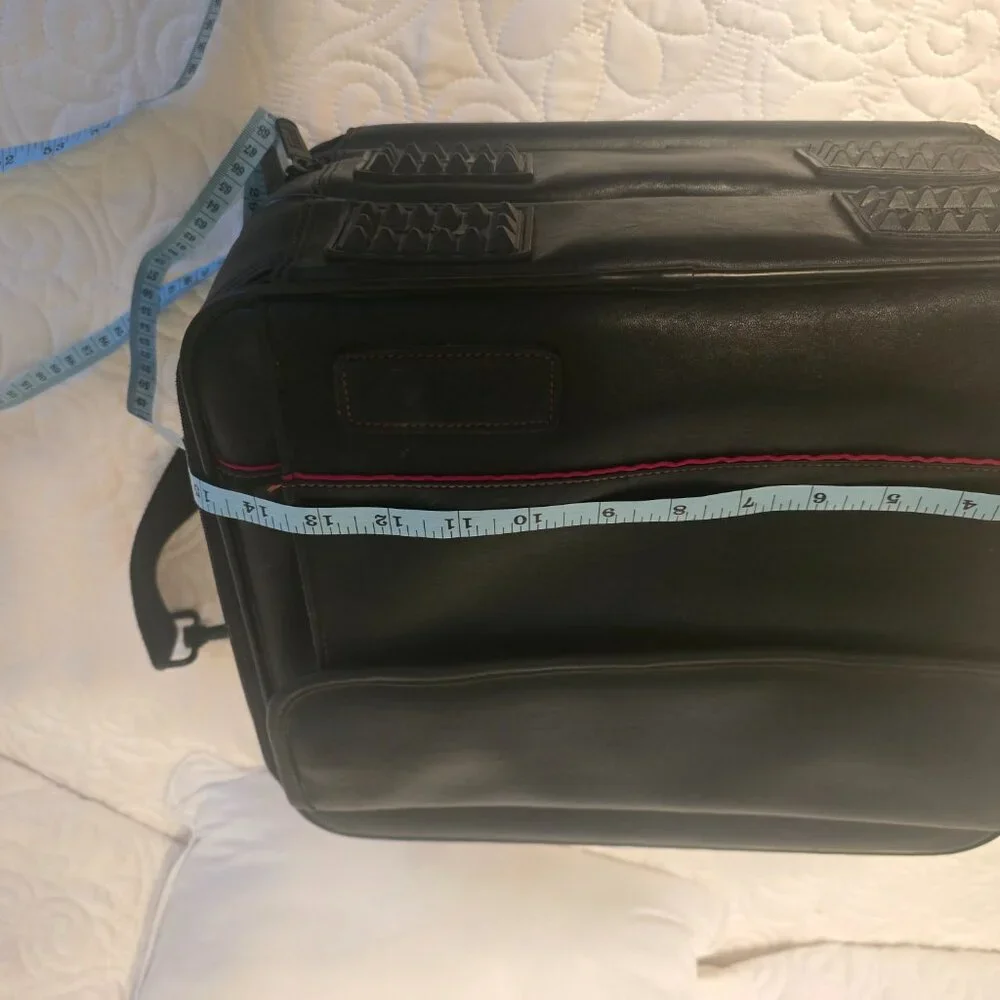 Targus 100% Genuine Leather Men's Briefcase Laptop Bag 14